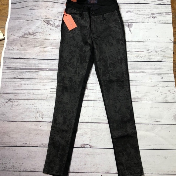 James Jeans twiggy flip side legging SZ 25 Grey Black - Picture 1 of 7